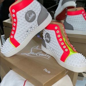 Louboutin High top sneakers laces included